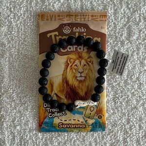 Fahlo The Sprint Cheetah Black Beaded Bracelet
